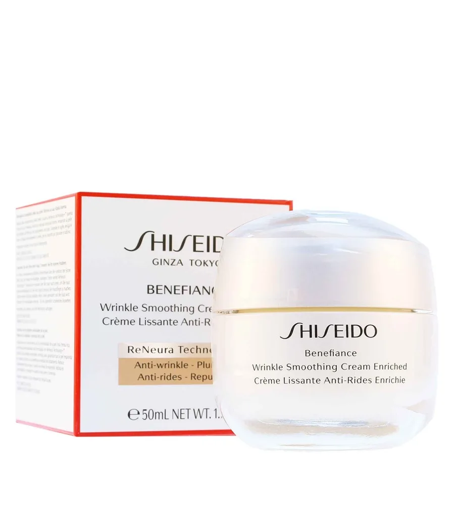 Крем для лица Shiseido Benefiance Wrinkle Smoothing Cream Enriched против морщин, для сухой кожи, 50 мл