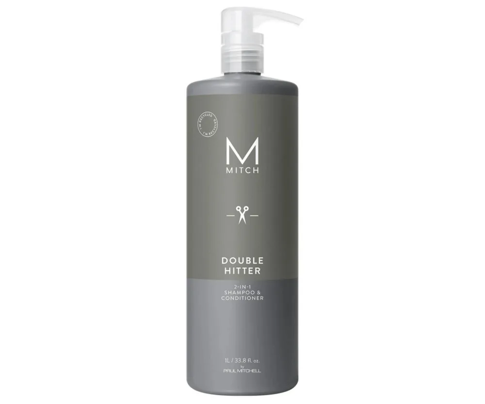 Шампунь-кондиционер Paul Mitchell Mitch Double Hitter 2 в 1, без сульфатов, 250 мл / 1000 мл
