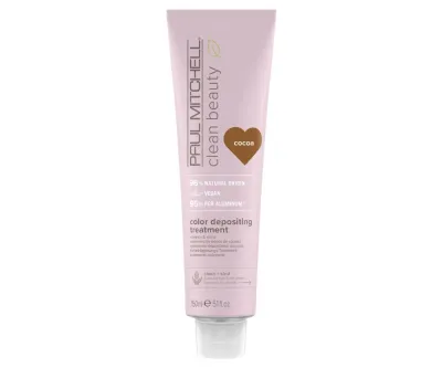 Тонирующая маска для волос Paul Mitchell Clean Beauty Color Depositing Treatment, питательная, 150 мл, оттенок kakaowa