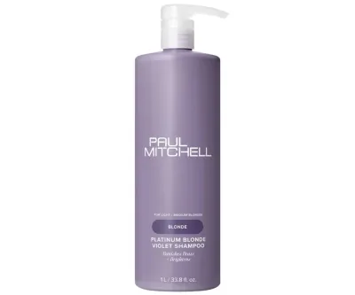 Оттеночный шампунь Paul Mitchell Blonde Platinum Blonde Violet против желтизны, для светлых и седых волос, 1000 мл
