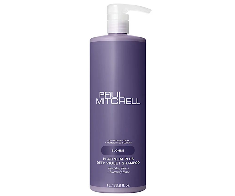 Оттеночный шампунь Paul Mitchell Blonde Platinum Plus Deep Violet против желтизны, для мелированных волос, 1000 мл