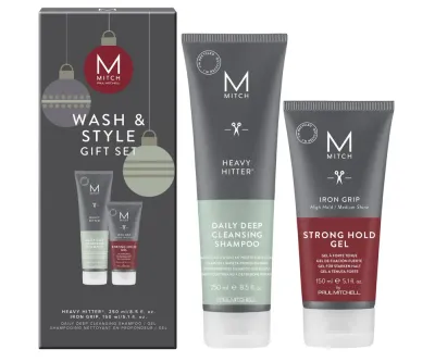 Набор для мужчин Paul Mitchell Mitch Wash & Style Gift Set, шампунь и гель сильной фиксации