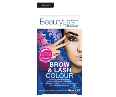 Краска для бровей и ресниц RefectoCil BeautyLash Brow & Lash Colour, набор для окрашивания, оттенок Black