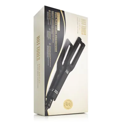 Выпрямитель для волос Hot Tools Pro Artist Black Gold Dual Plate с шёлковым тюрбаном