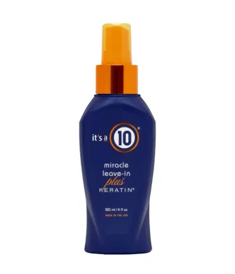 Несмываемый кондиционер It's a 10 Miracle Leave-in Plus Keratin питательный, для окрашенных и сухих волос, 120 мл