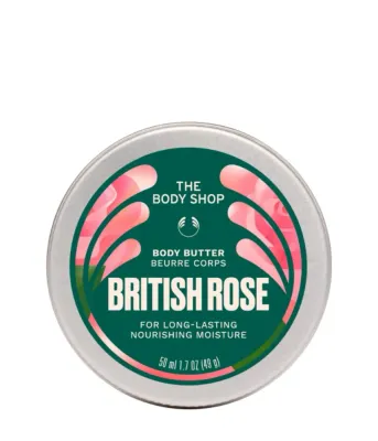 Баттер для тела The Body Shop British Rose, с экстрактом розы, для сухой кожи, 50 мл