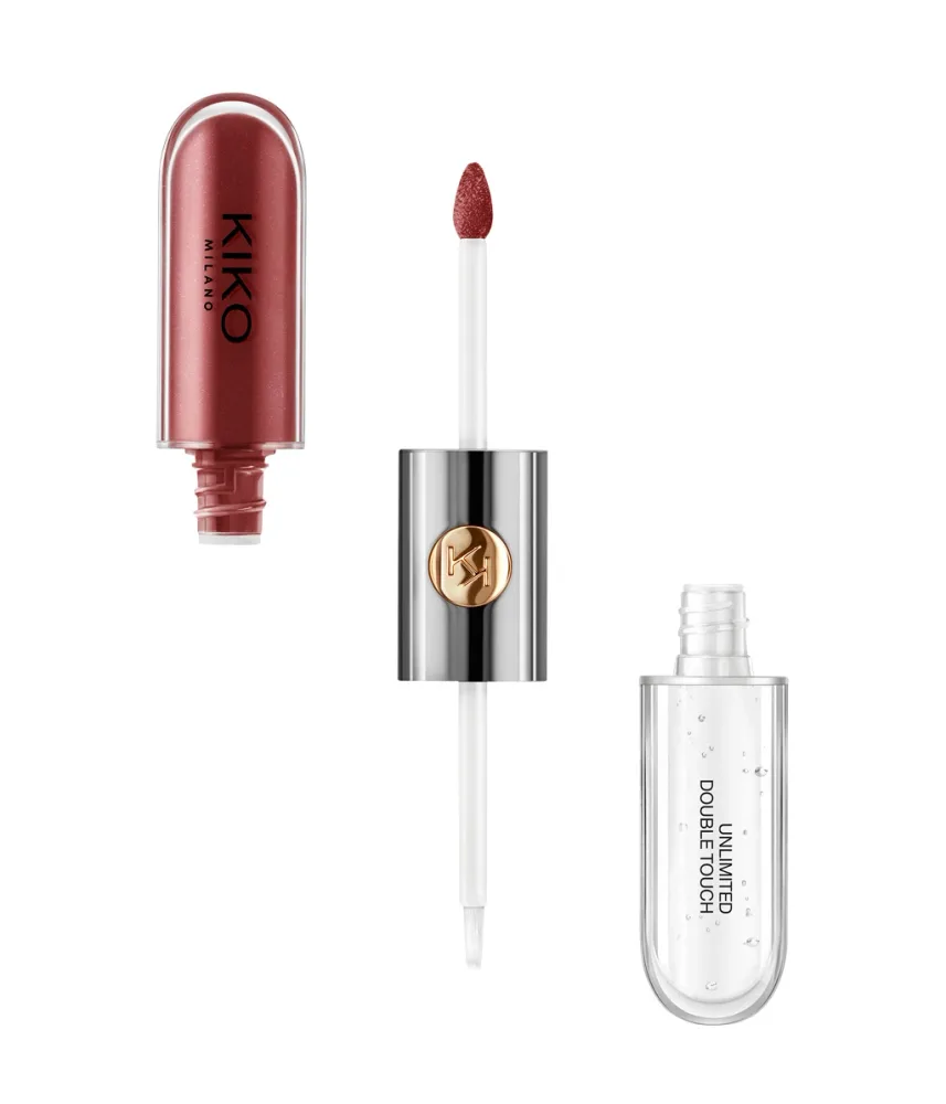 Жидкая помада KIKO Milano Unlimited Double Touch стойкая, двухэтапная, оттенок 105 Scarlet Red
