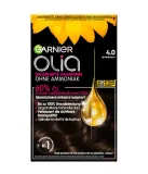 Безаммиачная краска для волос Garnier Olia, стойкая, оттенок 4.0 — фото 1