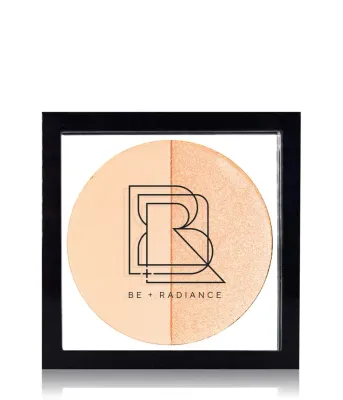 Палетка пудры и хайлайтера Be + Radiance Set + Glow с пробиотиками, оттенок N°08, 10 г