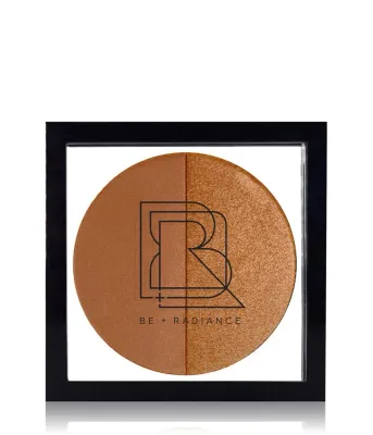 Палетка пудры и хайлайтера Be + Radiance Set + Glow с пробиотиками, оттенок N°60, 10 г