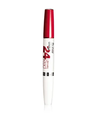Жидкая помада Maybelline Super Stay 24H Color стойкая, с блеском, оттенок 560 - Red Alert