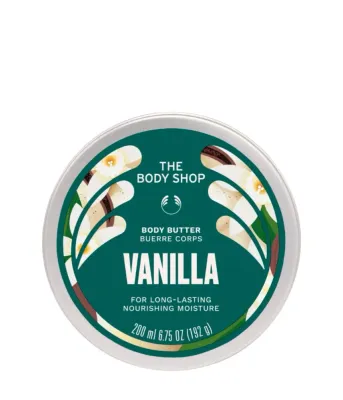 Баттер для тела The Body Shop Vanilla, увлажнение до 96 часов, ваниль, 200 мл