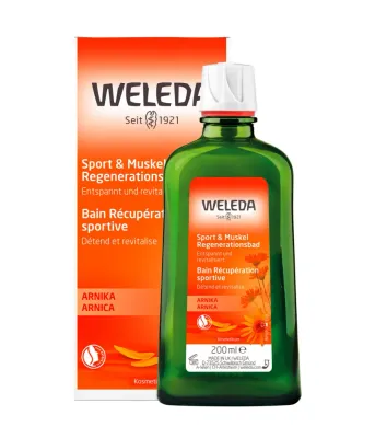 Средство для ванны Weleda Arnica Sport, восстанавливающее, с арникой, 200 мл