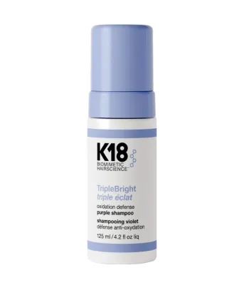 Оттеночный шампунь K18 Triple Bright Purple Shampoo фиолетовый, нейтрализует желтизну, 125 мл