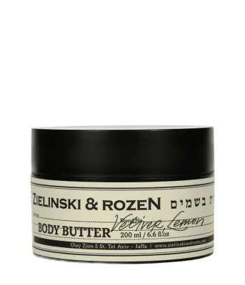 Баттер для тела Zielinski & Rozen Vetiver, Lemon, питательный, с маслом ши и жожоба, 200 мл