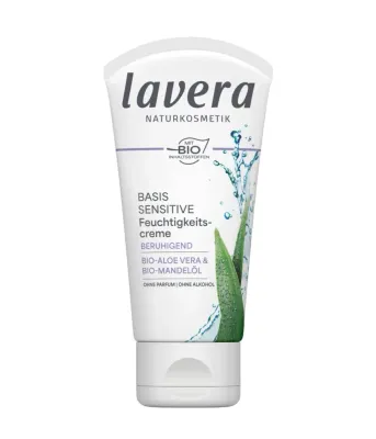 Дневной крем для лица lavera Basis Sensitiv Soothing Moisturizer успокаивающий, для чувствительной кожи, 50 мл