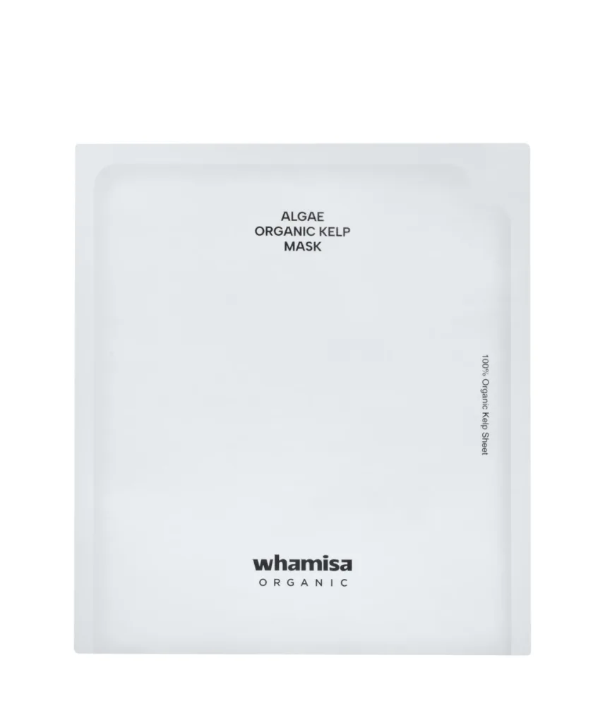 Тканевая маска для лица Whamisa Fresh Algae Kelp Mask, из водорослей, для сияния, 1 шт