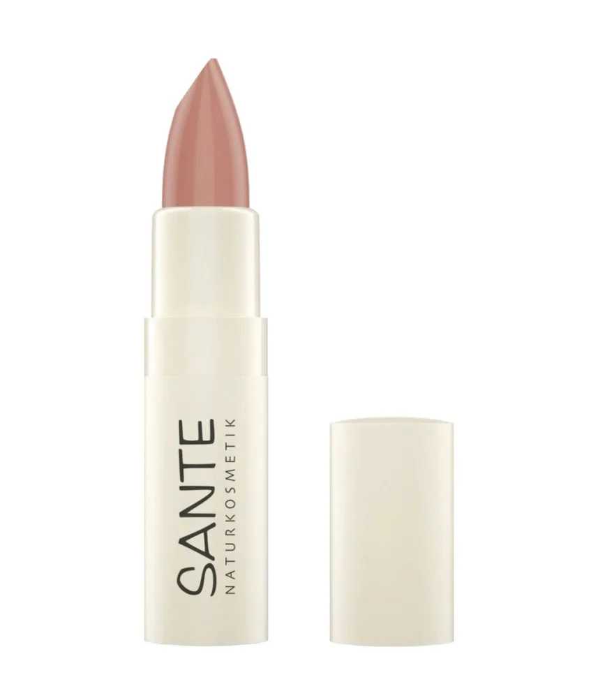 Помада Sante Moisture Lipstick увлажняющая, кремовая, оттенок 02 - Coral Glaze