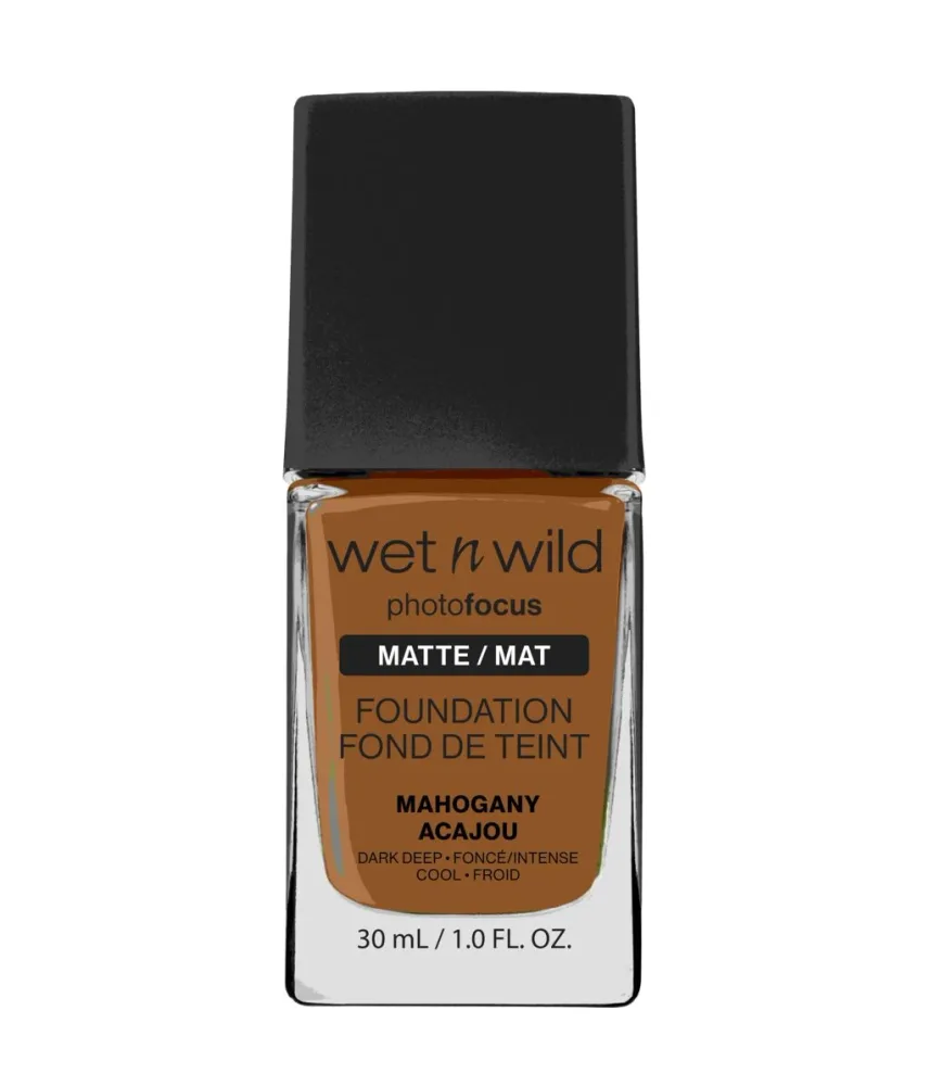 Тональный крем wet n wild Photo Focus Foundation Matte матовый, плотное покрытие, оттенок Mahogany