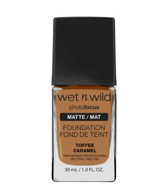 Тональный крем wet n wild Photo Focus Foundation Matte матовый, плотное покрытие, оттенок Mocha