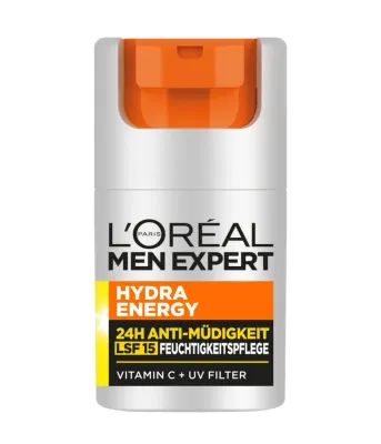 Крем для лица L'Oreal Men Expert Hydra Energy 24h увлажняющий, SPF 15, для мужчин, 50 мл