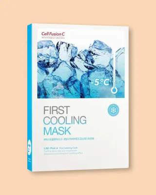 Тканевая маска для лица Cell Fusion C First Cooling Mask охлаждающая, успокаивающая, 5 шт. по 27 г