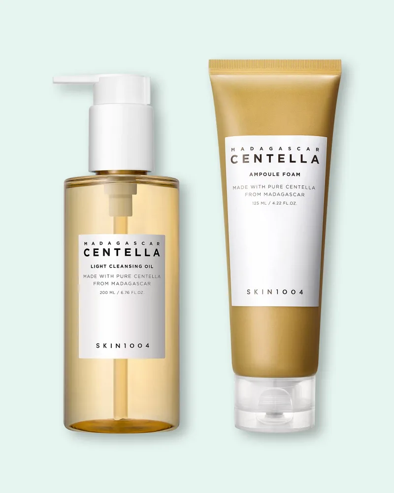 Набор для очищения лица Skin1004 Madagascar Centella Double Cleansing Duo, гидрофильное масло и пенка, 200 мл, 125 мл