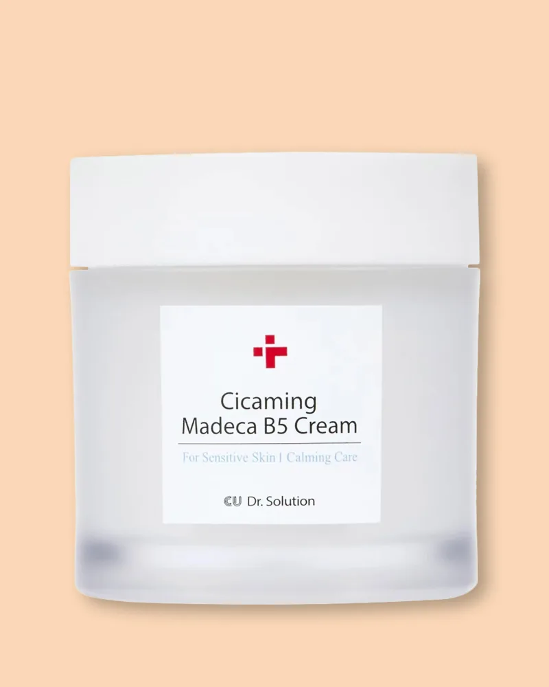 Крем для лица Cu Skin CU Dr.Solution Cicaming Madeca B5 Cream, успокаивающий, для чувствительной кожи, 70 мл