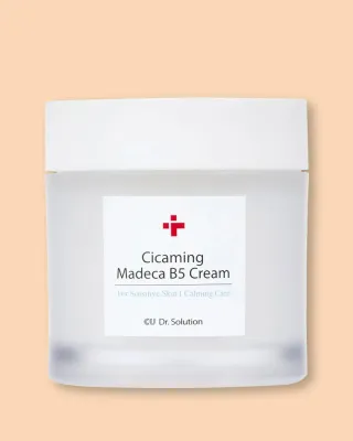 Крем для лица Cu Skin CU Dr.Solution Cicaming Madeca B5 Cream, успокаивающий, для чувствительной кожи, 70 мл