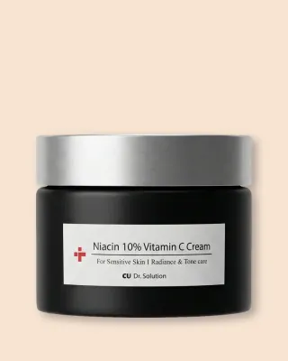 Крем для лица Cu Skin CU Dr.Solution Niacin 10% Vitamin C Cream, с ниацинамидом и витамином C, 50 мл