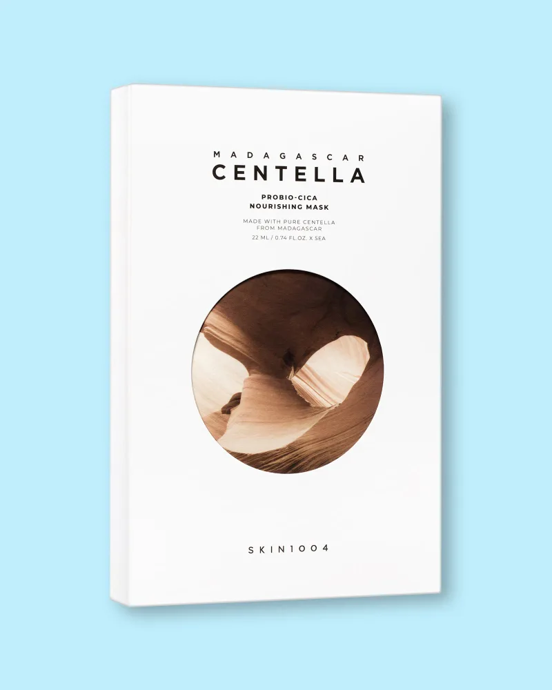 Тканевая маска для лица Skin1004 Madagascar Centella Probio-Cica Nourishing Mask с пробиотиками, питательная, 22 мл × 5 шт