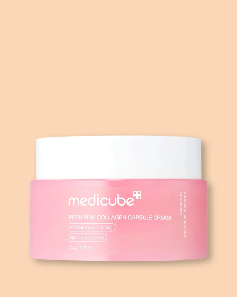 Капсульный крем для лица Medicube PDRN Pink Collagen Capsule Cream для сияния, с полинуклеотидами и коллагеном, 55 г