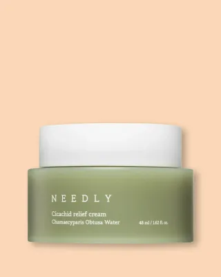 Успокаивающий крем для лица Needly Cicachid Relief Cream с охлаждающим эффектом, для сухой и раздражённой кожи, 48 мл