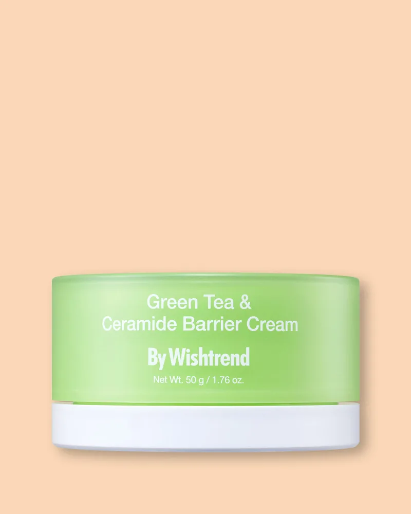 Барьерный крем для лица By Wishtrend Green Tea & Ceramide Barrier Cream, с керамидами, для чувствительной кожи, 50 г