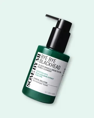 Очищающая маска для лица Some By Mi Bye Bye Blackhead 30 Days Miracle Green Tea Tox Bubble Cleanser, против чёрных точек, 120 г
