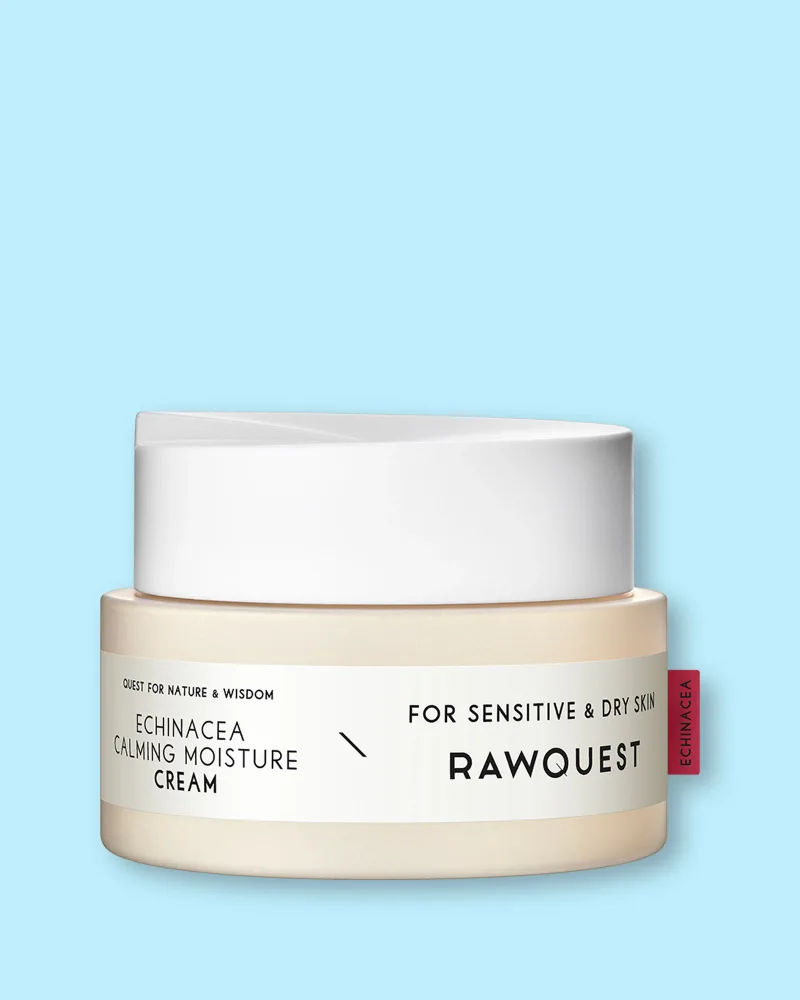 Крем-бальзам для лица Rawquest Echinacea Calming Moisture Cream с эхинацеей, успокаивающий, для чувствительной кожи, 50 мл