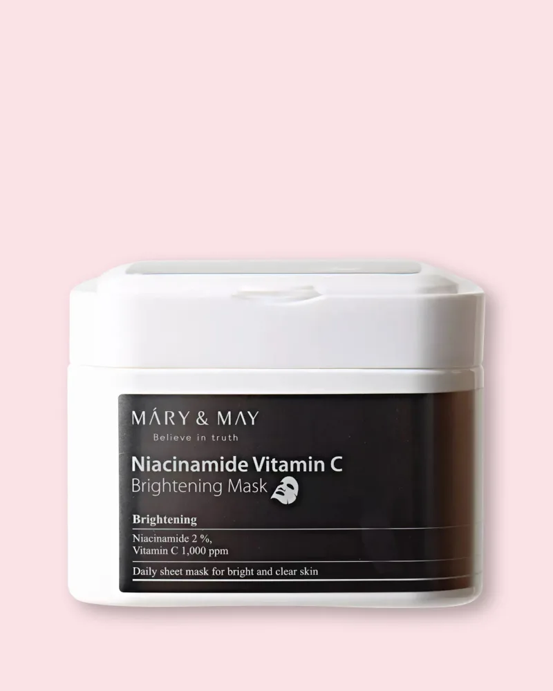 Тканевые маски для лица Mary & May Niacinamide Vitamin C Brightening Mask, осветляющие, 30 шт, 400 г