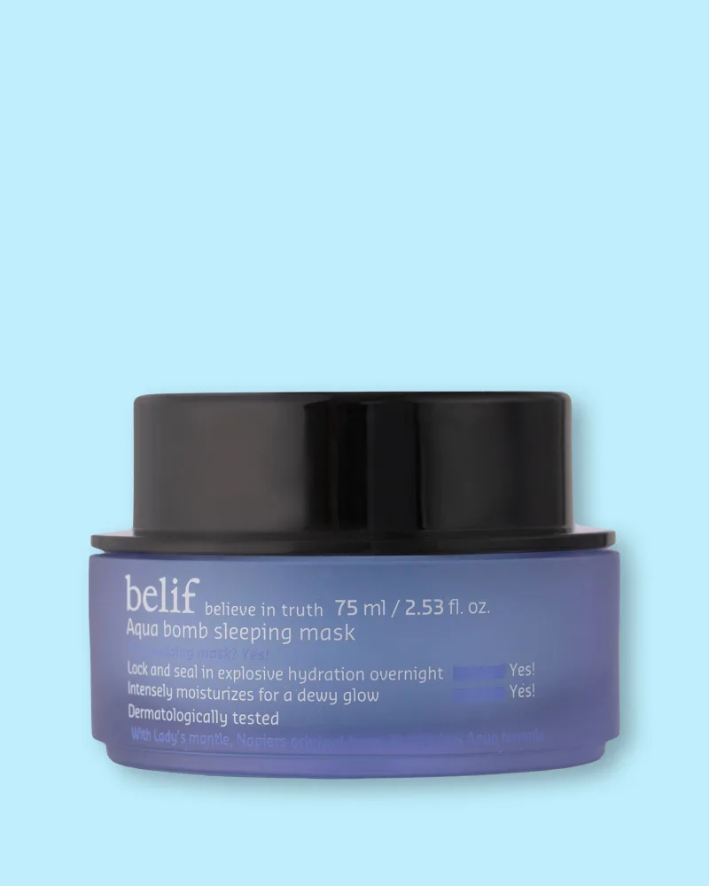 Ночная маска для лица Belif Aqua Bomb Sleeping Mask увлажняющая, для сухой и тусклой кожи, 75 мл