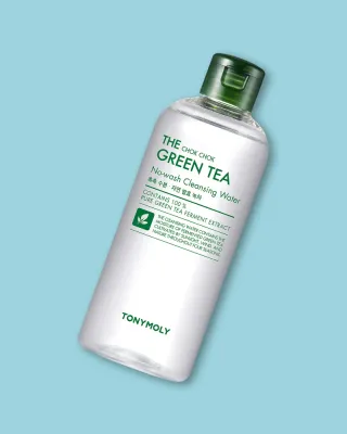 Очищающая вода Tonymoly The Chok Chok Green Tea No-Wash Cleansing Water, с зелёным чаем, без смывания, 300 мл