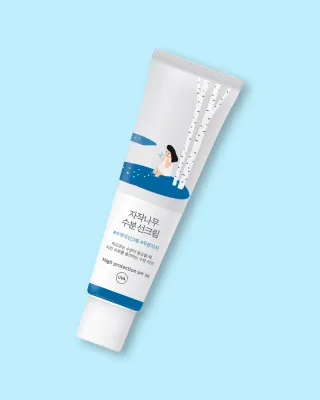Солнцезащитный крем для лица Round Lab Birch Juice Sunscreen SPF 50, с берёзовым соком, увлажняющий, 50 мл