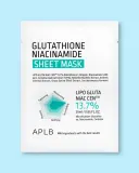 Тканевая маска для лица APLB Glutathione Niacinamide Sheet Mask с глутатионом и ниацинамидом, 25 мл x 10 шт — фото 1