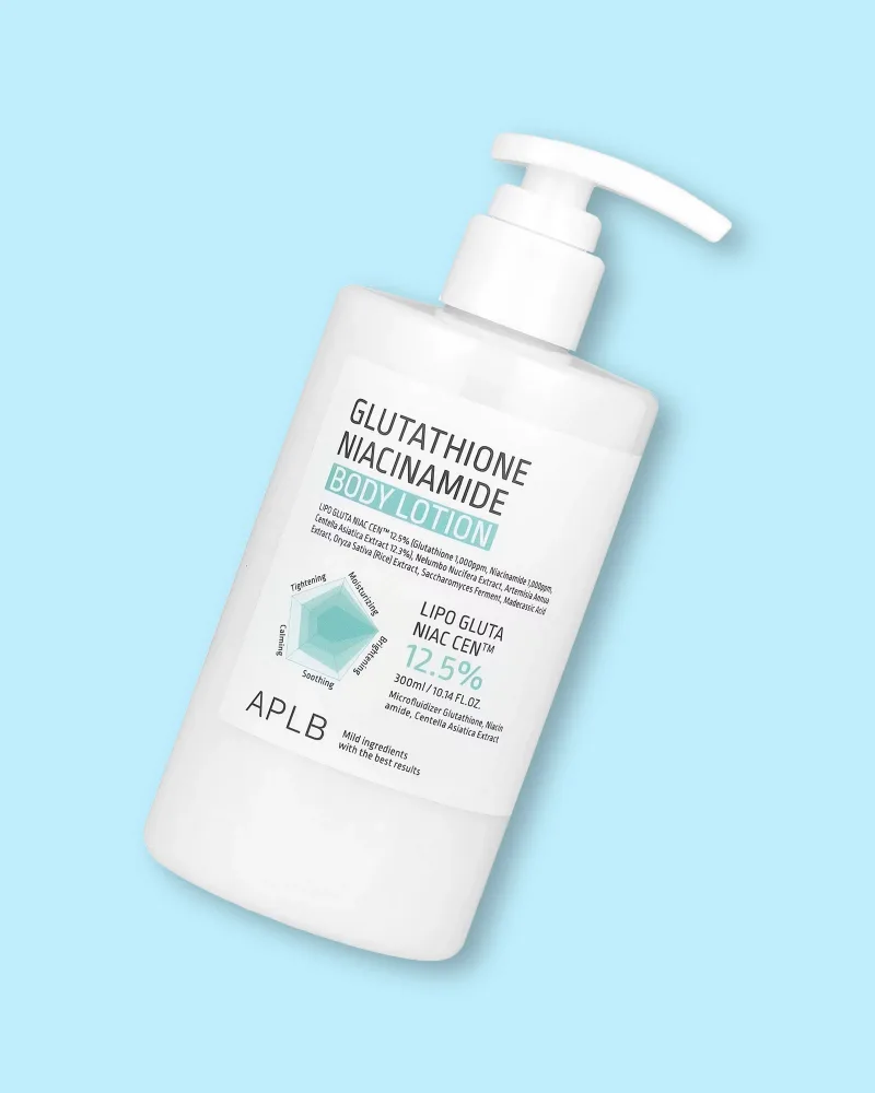 Лосьон для тела APLB Glutathione Niacinamide Body Lotion, для чувствительной и сухой кожи, 300 мл