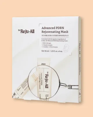 Тканевая маска для лица Dr. Reju-All Advanced PDRN Rejuvenating Mask восстанавливающая, с полинуклеотидами, 36 мл * 4 шт