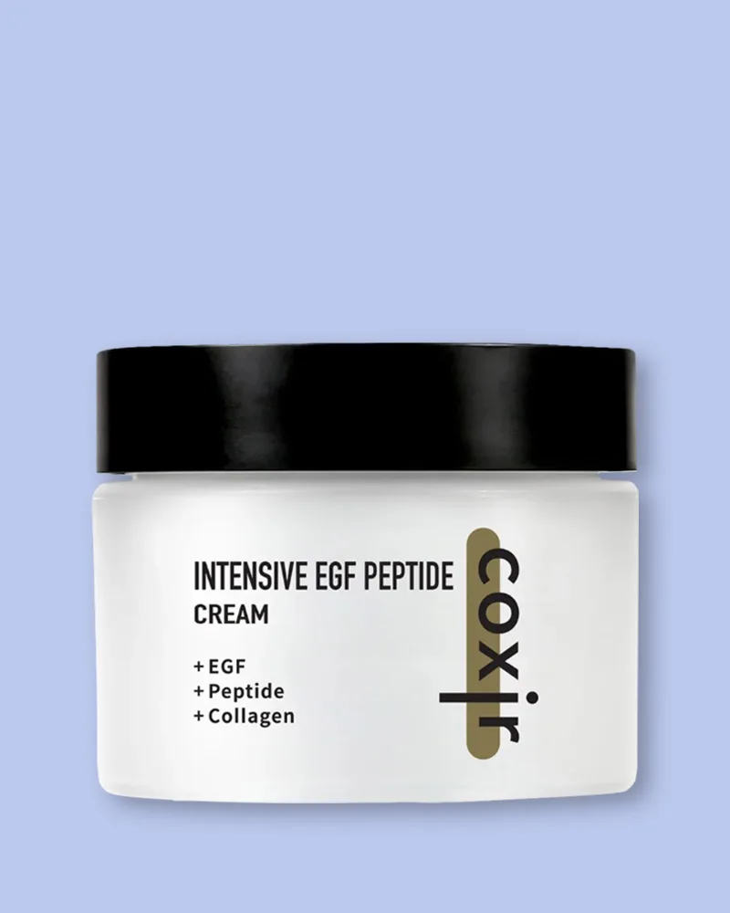 Крем для лица Coxir Intensive EGF Peptide Cream, антивозрастной, с пептидами, для сухой и нормальной кожи, 50 мл