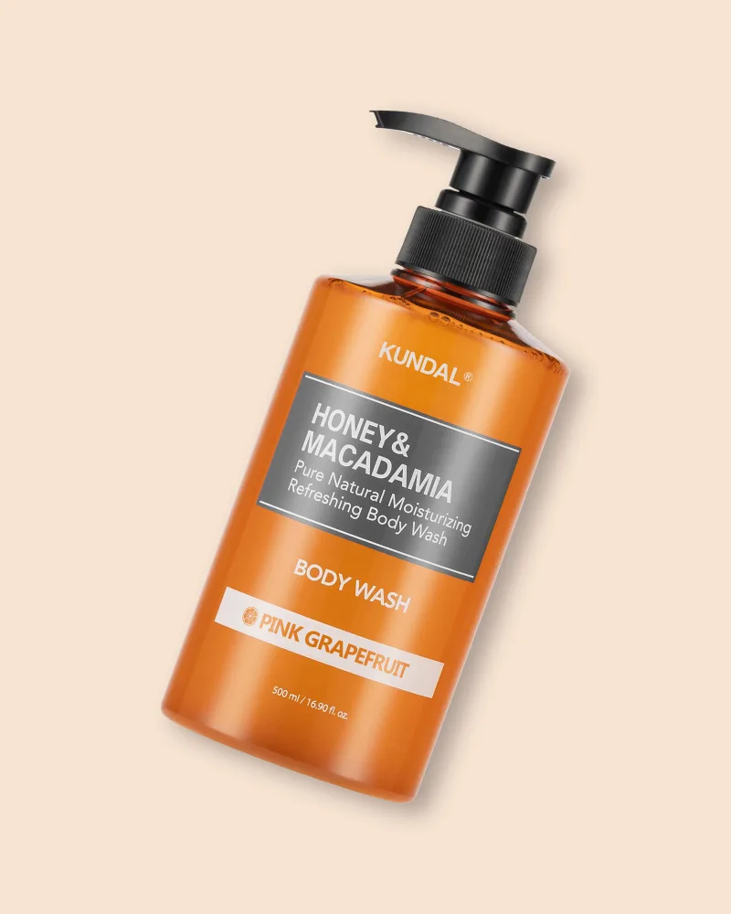 Гель для душа Kundal Honey & Macadamia Pure Body Wash Pink Grapefruit, питательный