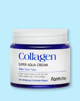 Крем для лица FarmStay Collagen Super Aqua Cream увлажняющий, с коллагеном, 80 мл
