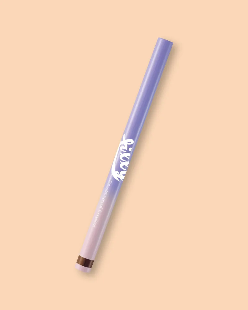 Подводка для глаз Peach C Slim Waterproof Fixxyliner, водостойкая, с ультратонким кончиком, оттенок 02 Deep Brown
