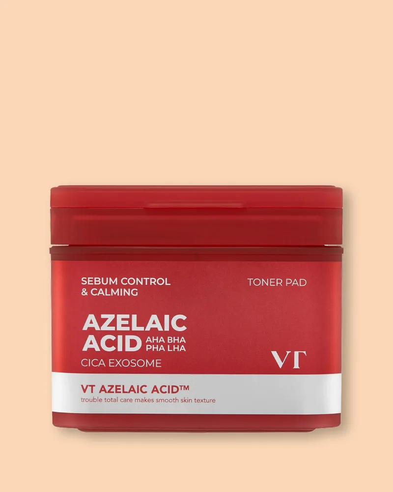 Пэды для лица VT Cosmetics AZ Care Toner Pad, тонизирующие, мягко отшелушивающие, 60 шт