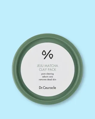 Глиняная маска для лица Dr. Ceuracle Jeju Matcha Clay Pack очищающая, сужающая поры, 115 г