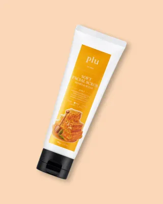 Скраб для лица Plu Soft Facial Scrub Honey & Sugar мягкий, с мёдом и сахаром, 100 г